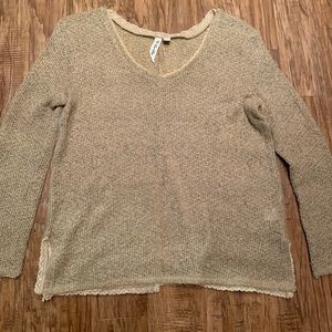 Lightweight beige long sleeve sweater